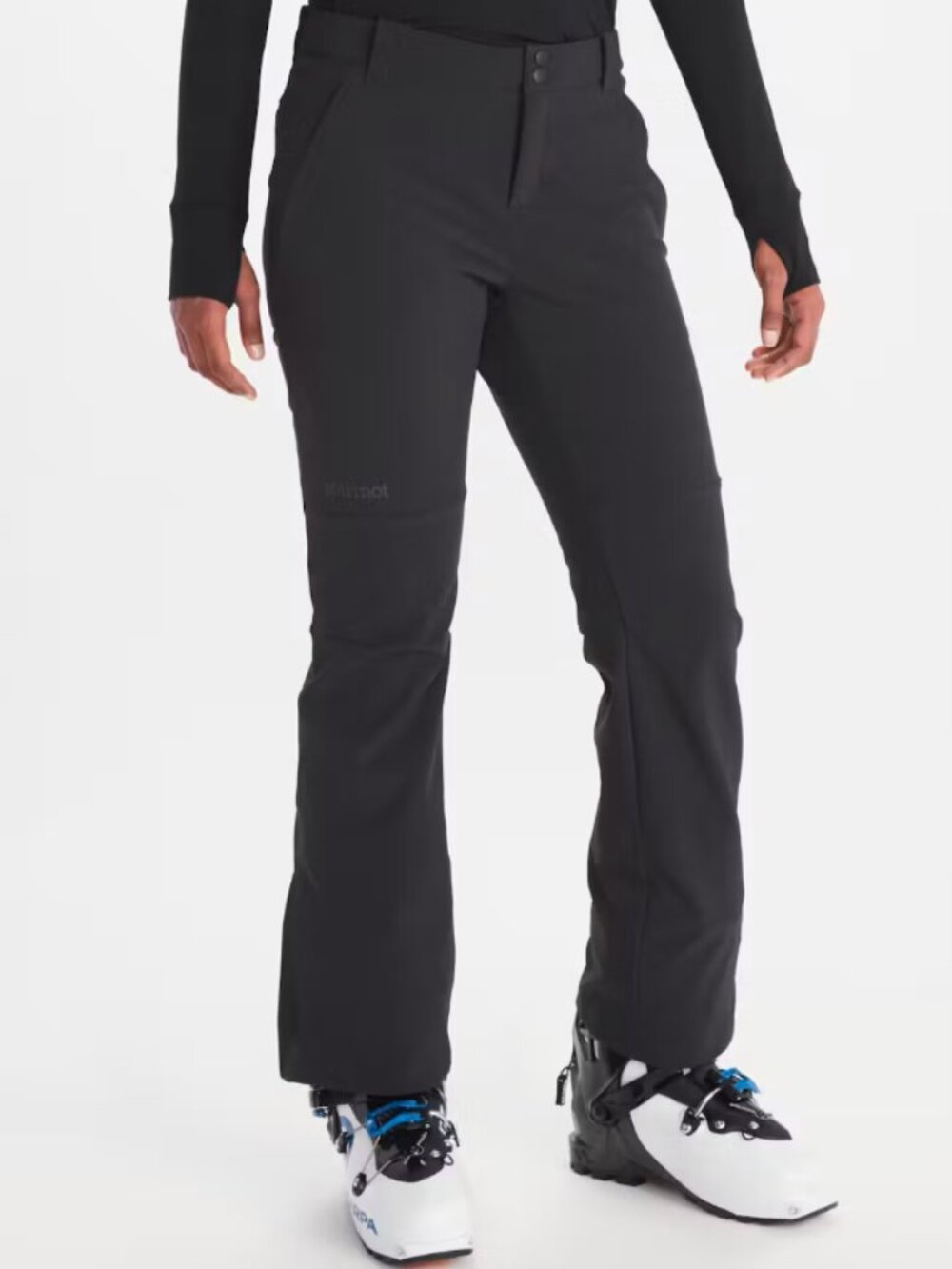 Marmot Women's Kate Black Small Softshell Ski Snowboard Pants